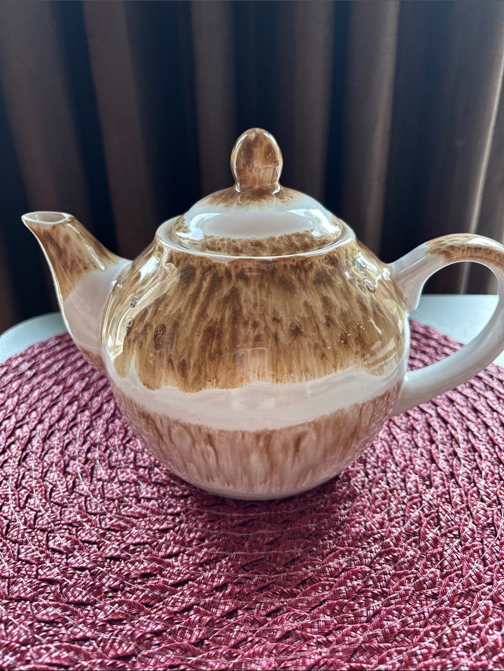 Pottery teapot
